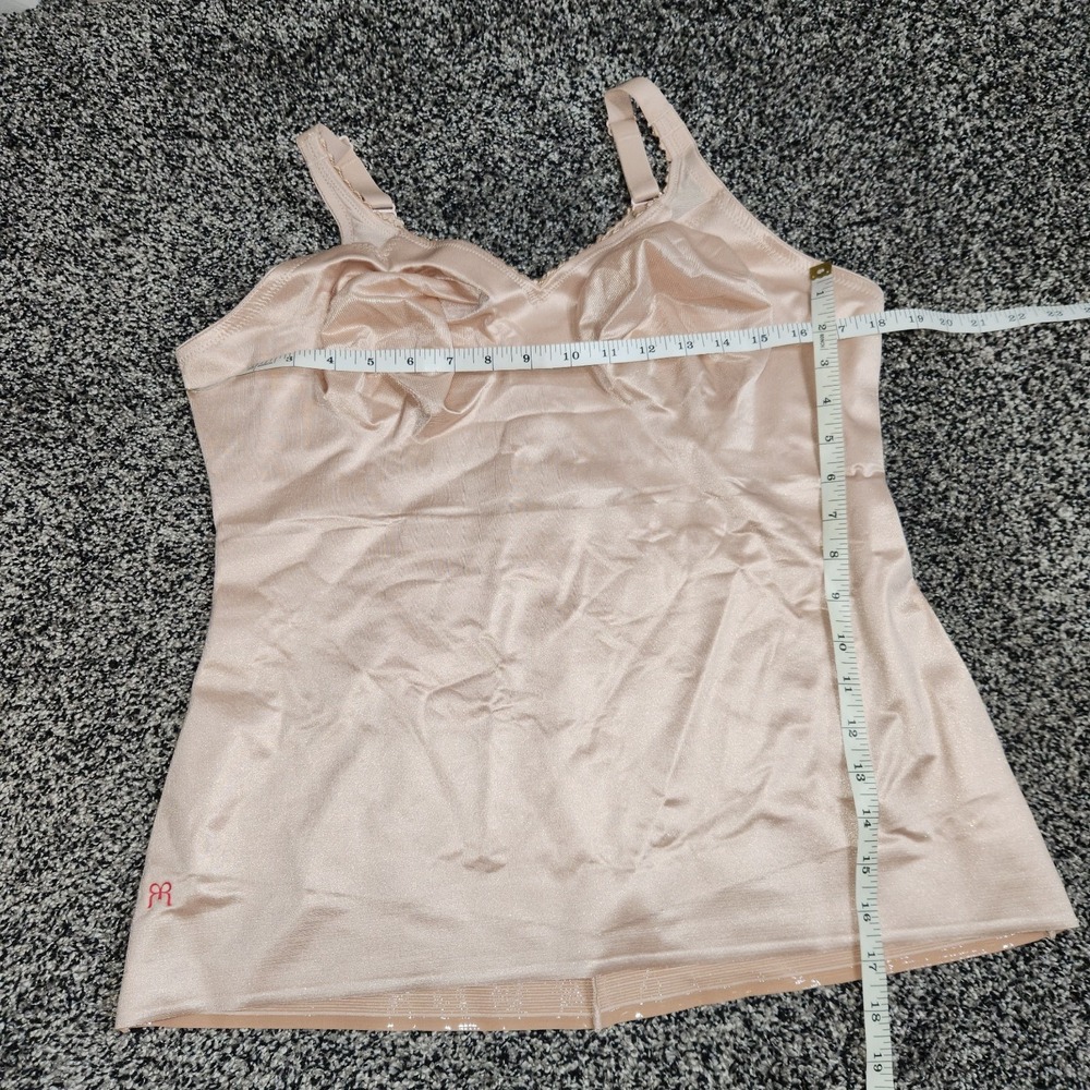Ruby Ribbon Slimming Beige Nude Tank Top Cami Women's Sz 46 Style #3012 Mesh Nwt - Picture 3 of 6